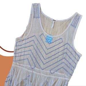 Free People Beaded Mesh Dress